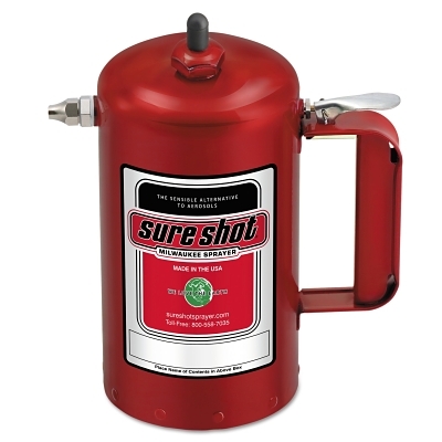 1QT ENAMELED STEEL SPRAYER MODEL-A RED